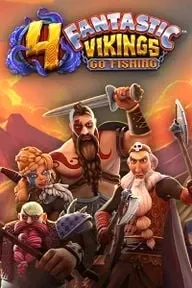 Fantastic Vikings Go Fishing 4 slot game with fierce Viking characters