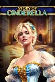 Story of Cinderella game title with a woman in a blue gown