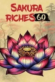 Pink and purple lotus flower with "Sakura Riches 60" text